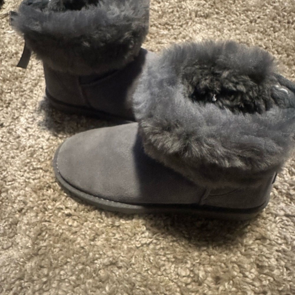 Gray Lambskin Boots - Picture 5 of 7